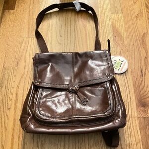 The Sak Ventura Convertible Leather Backpack Teak Bag